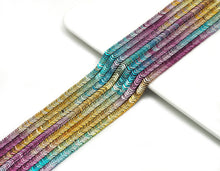 Load image into Gallery viewer, Rainbow V Shape 6x1mm Hematite, Sku#S142
