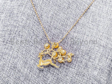 Load image into Gallery viewer, CZ Micro Pave Elk Reindeer Brooch Pin Pendant, Sku#P40