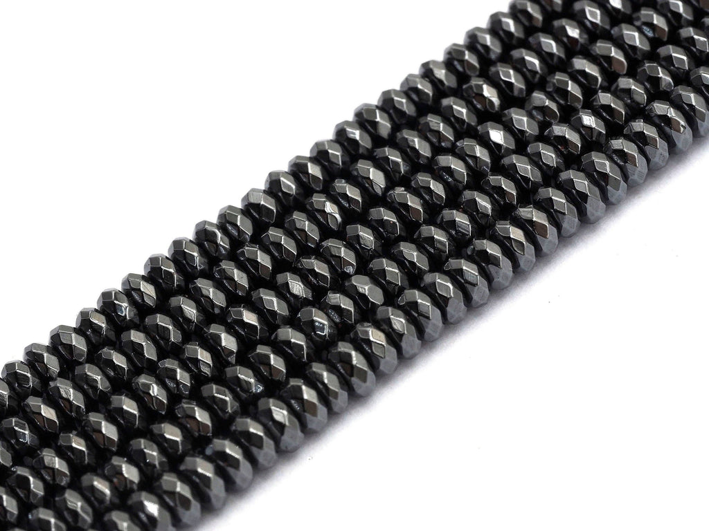 High Quality Natural Original color  faceted Hematite Beads, sku#S122