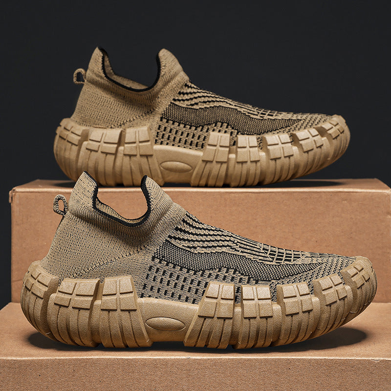 Breathable Mesh Lace-Up Men's Casual Sports Sneakers