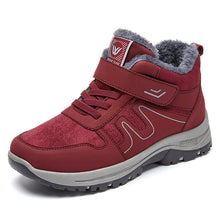 Load image into Gallery viewer, Women's Cotton Snow Boots With Velcro Closure | Winter Boots for Snowy Terrain