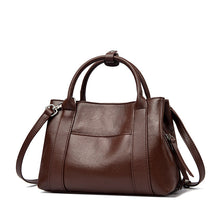 Load image into Gallery viewer, Women's Genuine Leather Crossbody Bag – Classic Minimalist Daily Commute Shoulder Bag