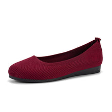 Load image into Gallery viewer, Women's Round Toe Flats | Breathable Knit Mesh Slip-On Shoes | Lightweight Comfort Flats