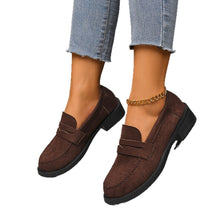 Load image into Gallery viewer, Women's Vintage Suede Loafers - British Style Slip-On Shoes
