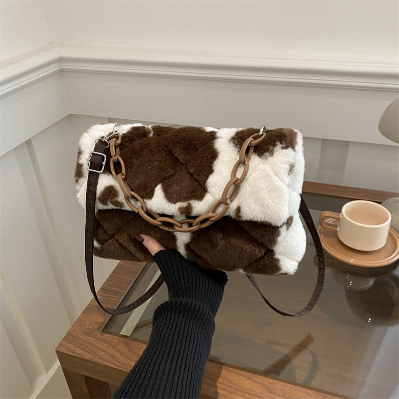 Women's Leopard Print Crossbody Bag – Large Capacity Shoulder Bag