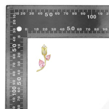 Load image into Gallery viewer, CZ Crystal Tulip Flower Charm Pendant, Sku#Lk1057