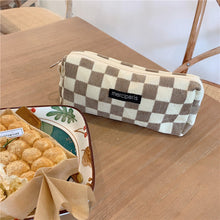 Load image into Gallery viewer, Corduroy Pencil Case Makeup Bag - Korean Style Retro Floral Canvas Pouch for Students