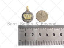 Load image into Gallery viewer, CZ  Evil Eye Crown Butterfly Elephant Coin Pendant, sku#L278