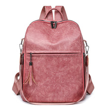 Load image into Gallery viewer, Classic Women's Vintage Backpack – PU Leather | Brown, Black, Pink