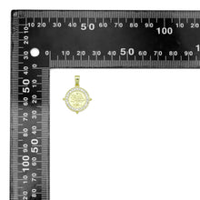 Load image into Gallery viewer, CZ Around Tree On Round Coin Charm Pendant, Sku#LX766