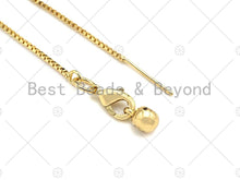 Load image into Gallery viewer, New Style Bolo box Chain Sliding Adjustable Necklace Bracelet Chain, SKU#A107