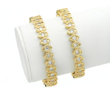 Load image into Gallery viewer, CZ Evil Eye Gold Adjustable Bracelet, Sku#X371