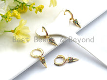 Load image into Gallery viewer, CZ Spike Dangle Earrings, Sku#J67