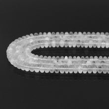 Load image into Gallery viewer, Genuine Selenite Rondelle Smooth Beads, Sku#U1674