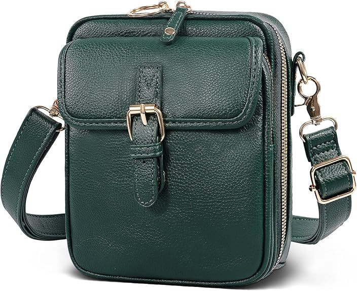 Women's Crossbody Phone Bag - Compact Messenger Shoulder Bag with Multiple Compartments