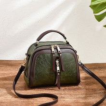 Load image into Gallery viewer, Womens Quilted Oval Crossbody Bag – Vintage Tote &amp; Shoulder Bag