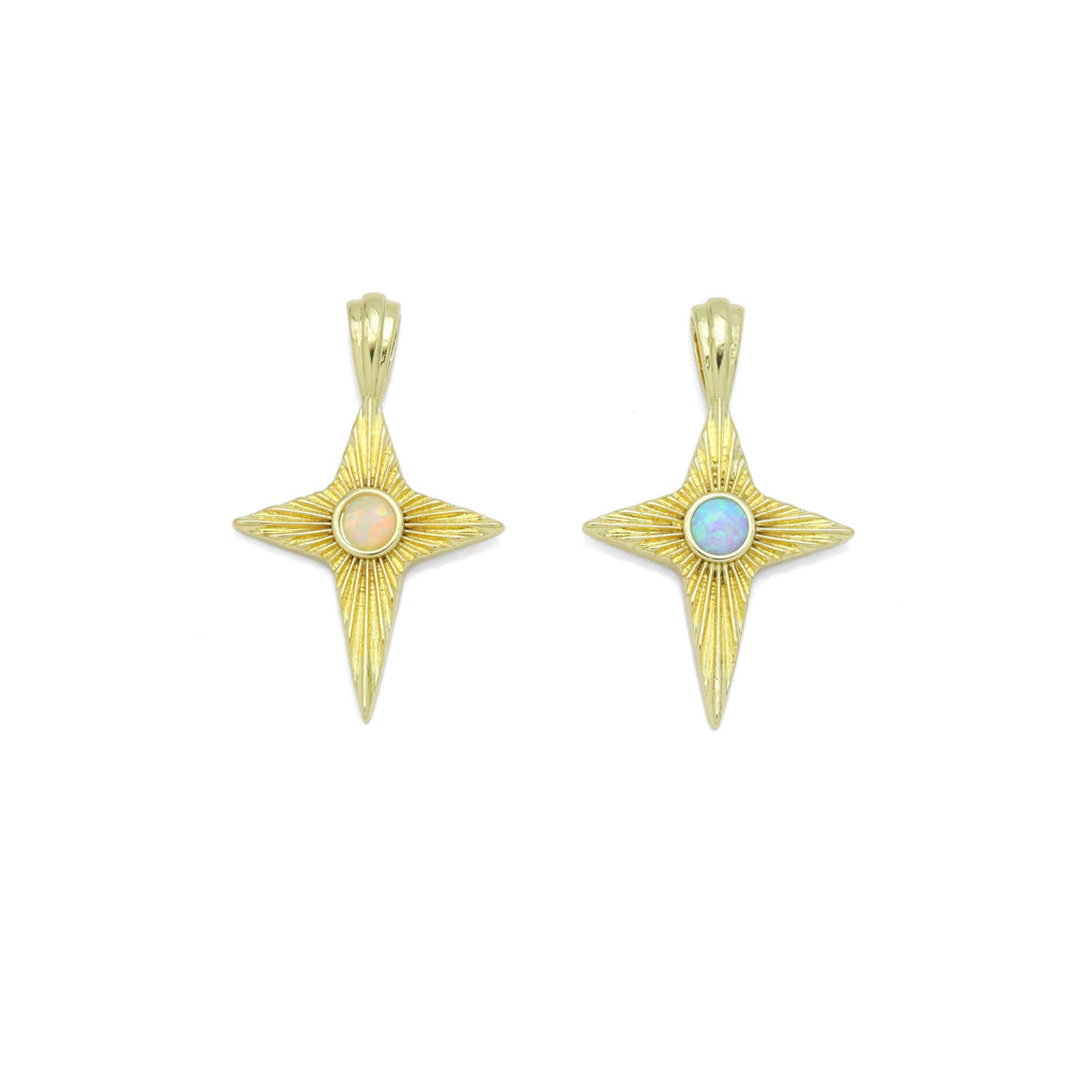 North Star Opal Center Charm Pendant, Sku#LX585