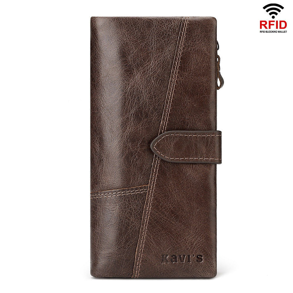 Genuine Leather Phone Bag for Women – RFID Crossbody Wallet with Card Slots
