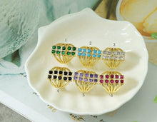 Load image into Gallery viewer, Colored CZ Ballon Ring, Sku#B144
