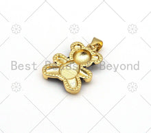 Load image into Gallery viewer, Colorful Enamel Teddy Bear Shape Pendant