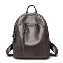 Load image into Gallery viewer, Women's Korean Fashion PU Leather Backpack | Casual Travel Daypack with Multiple Compartments
