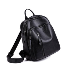 Load image into Gallery viewer, Women's Korean Fashion PU Leather Backpack | Casual Travel Daypack with Multiple Compartments