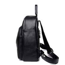 Load image into Gallery viewer, Women's Korean Fashion PU Leather Backpack | Casual Travel Daypack with Multiple Compartments