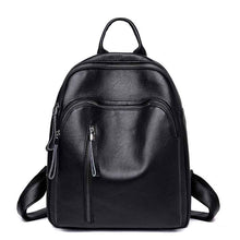 Load image into Gallery viewer, Women's Korean Fashion PU Leather Backpack | Casual Travel Daypack with Multiple Compartments