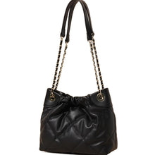 Load image into Gallery viewer, Genuine Leather Pleated ShoulderCrossbody Bag With Chain Strap