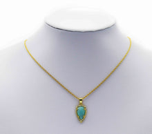 Load image into Gallery viewer, Gold Colorful Teardrop Gemstone Charm, Sku#LY08