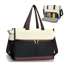 Load image into Gallery viewer, Women's Oxford Fabric Insulated Lunch Tote Bag – Large Capacity Crossbody