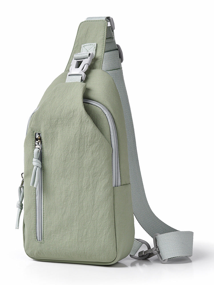 Women's Nylon Crossbody Bag – Compact Chest Pack | Casual Streetwear Shoulder Bag