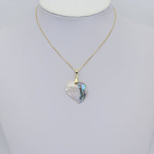 Load image into Gallery viewer, Mother of Pearl Abalone Shell Heart Shape Charm, Sku#LX461
