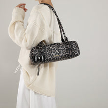 Load image into Gallery viewer, Leopard Print Tote Bag – Retro European Style Handbag | Black, Brown &amp; Yellow