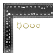 Load image into Gallery viewer, Plain Gold Oval Shape Everyday Hoop Earrings, Sku#LD742