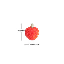 Load image into Gallery viewer, Red Enamel  Litchi Charm Pendant,Sku#LK1230
