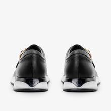 Load image into Gallery viewer, The Torino Black Leather Men Sneaker
