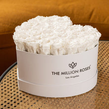 Load image into Gallery viewer, Heart White Box | White Roses