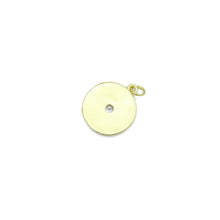 Load image into Gallery viewer, Gold Protection Evil Eye Coin Charm Pendant,Sku#LX865