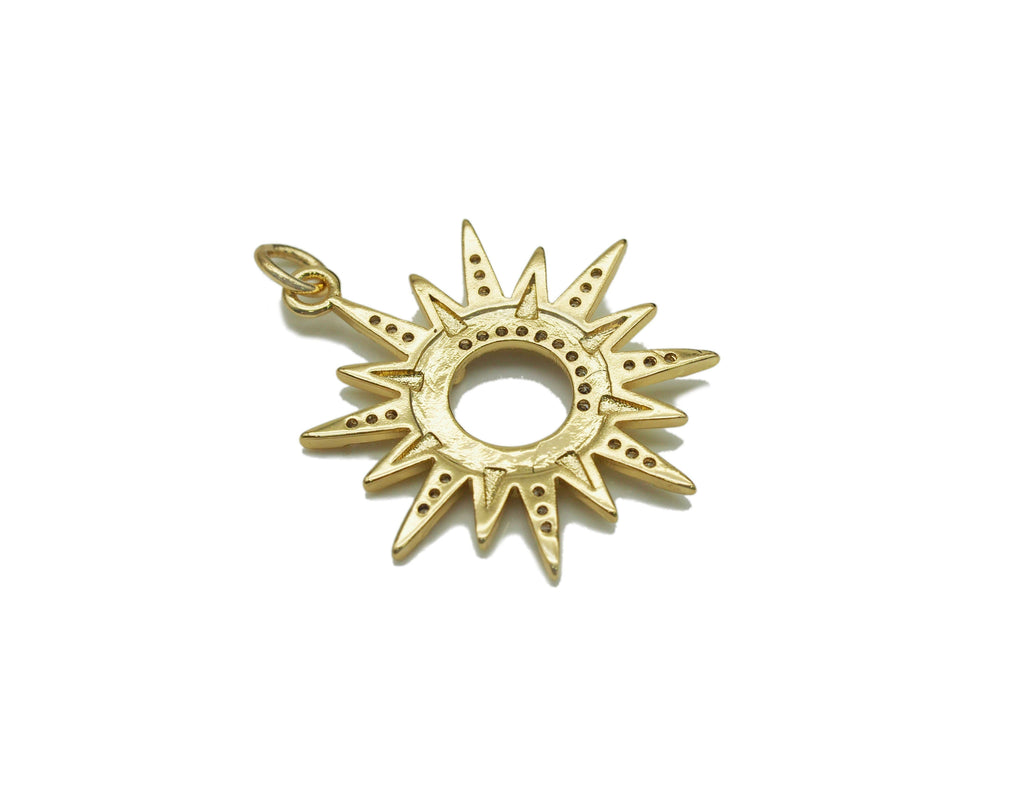 CZ North Star Charm, Sku#LK607