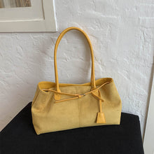 Load image into Gallery viewer, Retro Matte PU Leather Handbag – Urban Minimalist Shoulder Bag for Women