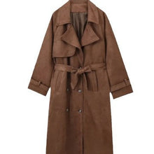 Load image into Gallery viewer, European And American Style Women's Clothing Double-button Jacket Lapel Trench Coat