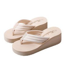 Load image into Gallery viewer, Women's Ultra-High Heel Sandals | Open-Toe Elastic Fabric Platform Flip-Flops