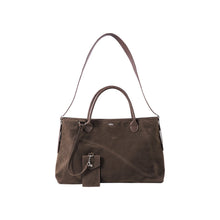 Load image into Gallery viewer, Premium Suede Travel Tote Bag - Diagonal Shoulder Handbag Brown