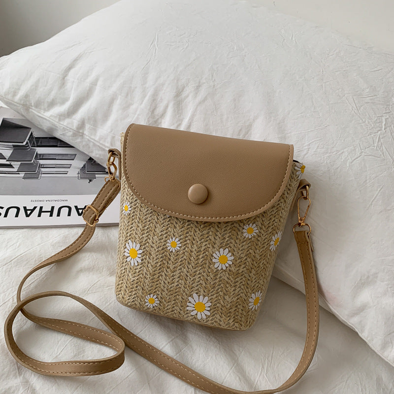 Women's Raffia Straw Shoulder Bag