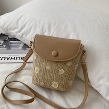 Load image into Gallery viewer, Women's Raffia Straw Shoulder Bag