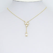Load image into Gallery viewer, CZ Oval Square Round Rectangle Connector Charm Pendant, Sku#LK1091