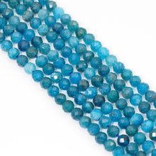 Load image into Gallery viewer, Genuine Quality Apatite Round Faceted Beads, 2mm/3mm/4mm, Sku#U1588