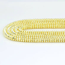 Load image into Gallery viewer, Gold Rondelle Hematite Beads, Bright Gold Hematite Rondelle Spacer Beads, Sku#S34