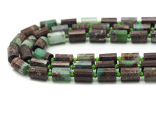 Load image into Gallery viewer, Natural Faceted Cylinder Chrysoprase Beads, 10x14mm, Sku#HY17